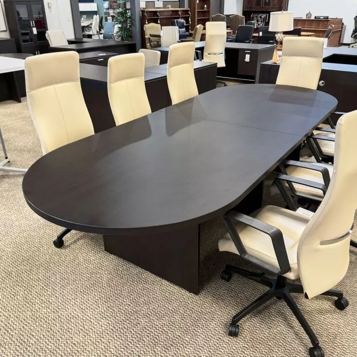 10' Conference Table Design Tech 10' Foot Racetrack Conference Table (Espresso) | Dallas ...
