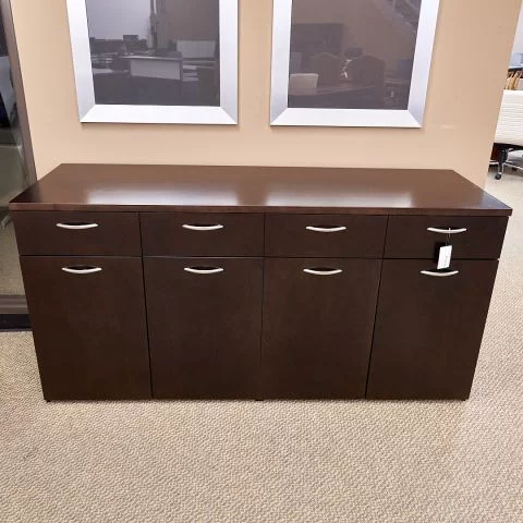 Used National Office Buffet Cabinet (Espresso) BUF1838-004