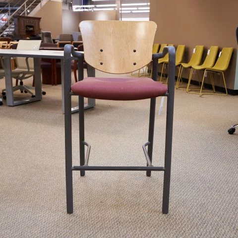 Used Bar Height Chair (Maple & Mauve) CBA1722-002