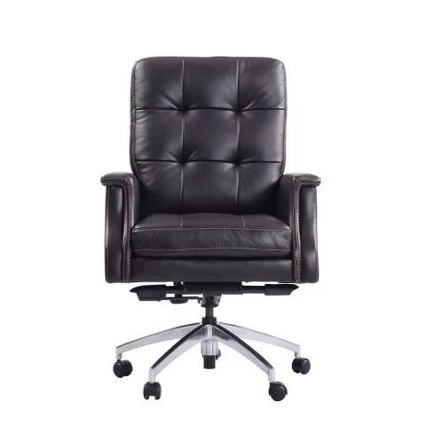 Shop Parker House High Back Leather Desk Chair DC#128-VCO (Verona Coffee) in Dallas Fort Worth, TX. - Front