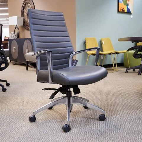 Used Global Accord High Back Executive Conference Chair (Grey & Chrome) CHE1823-009