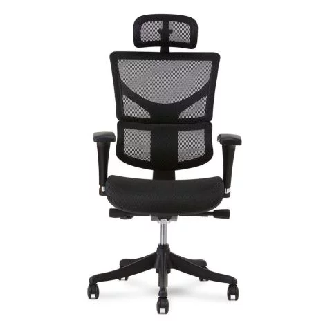 X-Chair X1 Flex Mesh Task Chair with Headrest (Black) 