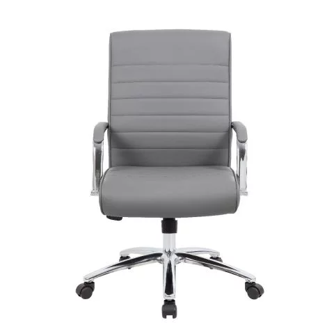 Boss Modern High Back Executive Conference Chair (Gray)