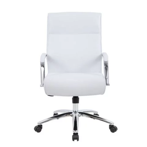 Boss Modern Executive Conference Chair (White)