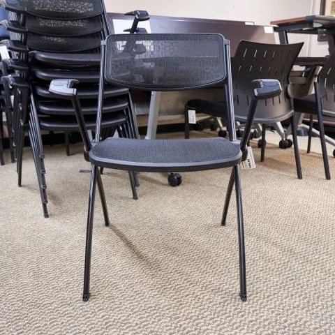Used Nesting Stack Chair (Black) CHK1794-008