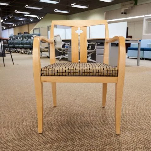 Used Slat Back Guest Side Chair (Maple) CHS1786-006