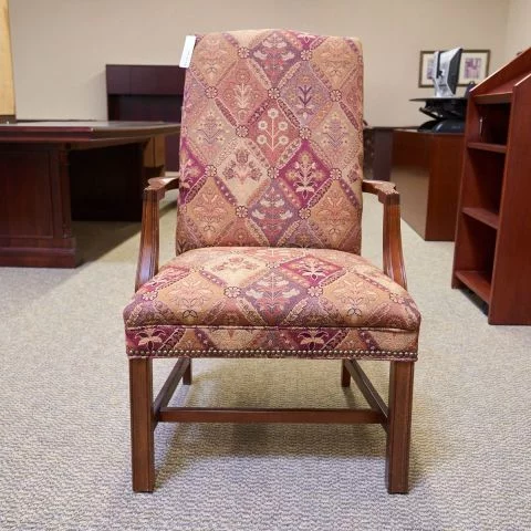 Used Fairfield High Back Guest Chair (Red Print) CHS1794-009