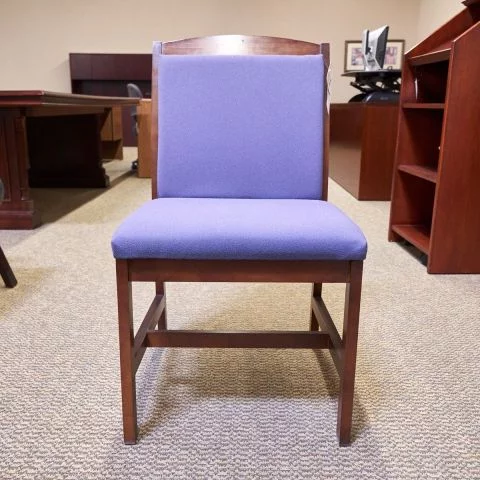 Used Kimball Armless Side Chair (Walnut & Purple) CHS9999-1191