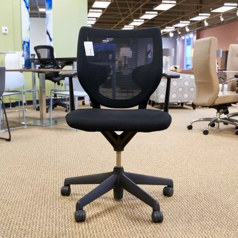 Used Mesh Back Fabric Seat Task Chair (Black) CHT1646-004