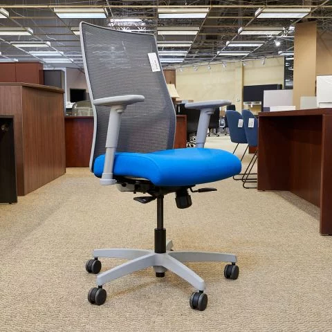 Used Hon High Back Mesh Task Chair (Blue & Grey) CHT1830-003