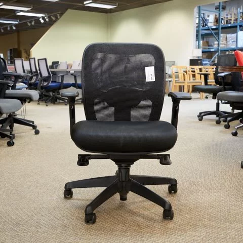 Used Mid-Back Mesh Fabric Task Chair (Black) CHT1846-003