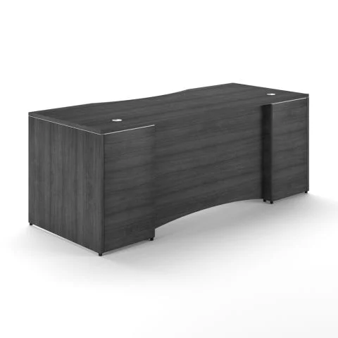 Potenza 66" Desk Shell with Curved Modesty Panel