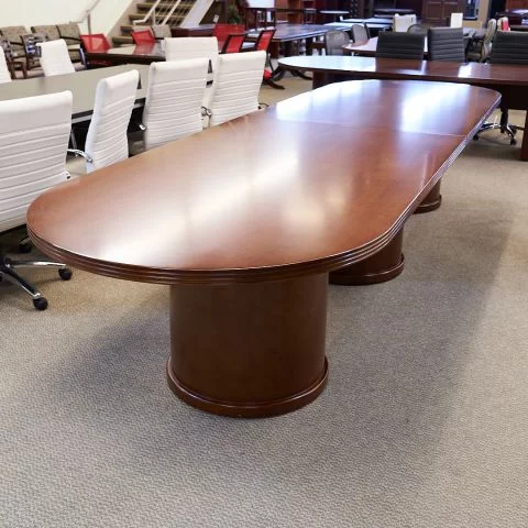 Used 14' Race Track Conference Table (Light Cherry) CTB1743-002