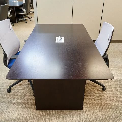 Used 6' Veneer Conference Table with Power (Espresso) CTB1834-003