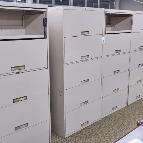 Used 5 Door Flip Front File Cabinet (Putty) FIL1832-007