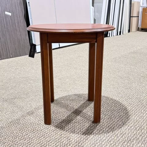 Used 22" Inch Round Veneer End Table (Light Cherry) OCC1795-006