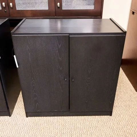 Used 16x30 Bookcase Storage Cabinet (Black) STO1711-014