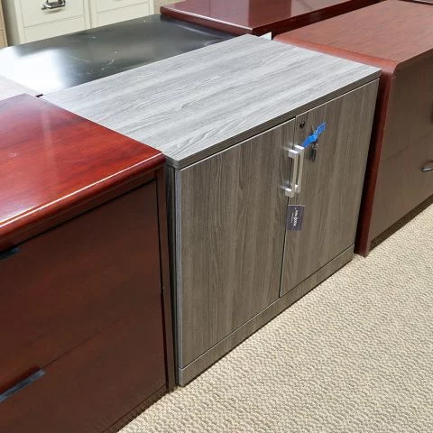 Used 2 Door Storage Cabinet (Coastal Grey) STO1832-026