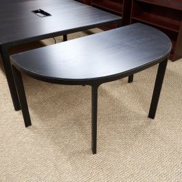 Used Ikea Bekant Half Round Table (Black & Black) TBR1806-021