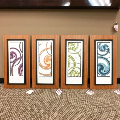 Ice Box Gallery 60748 Twisted Multi-Color (Set of 4) ARTICE17