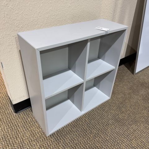 Used 28"x28" Storage Cube Bookcase (Grey) BC1872-022
