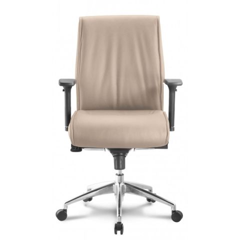 Alto Leather Mid Back Executive Chair (Sand)