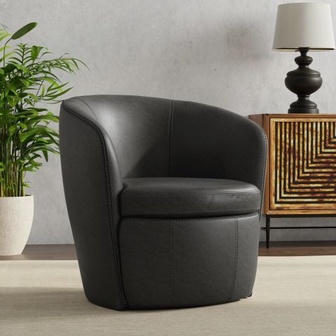 Parker House Barolo Swivel Club Chair (Slate)