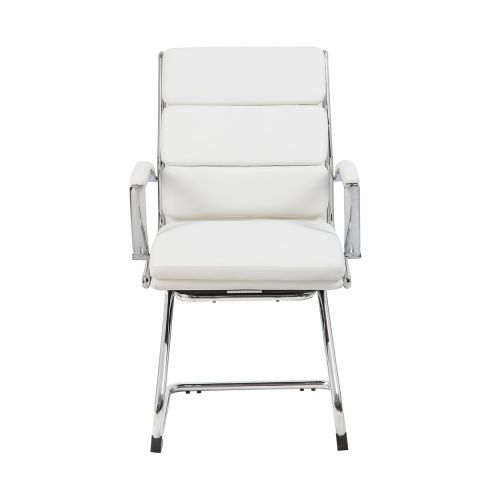 Boss CaressoftPlus Executive Guest Chair (White)