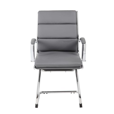 Boss CaressoftPlus Executive Guest Chair (Gray)