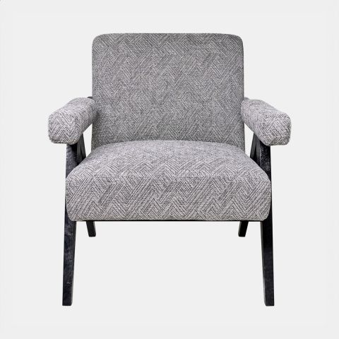 Sandlebridge Scandinavian Modern Accent Chair (Black & Grey)