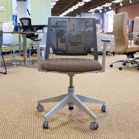 Used Haworth Task Chair (Black & Grey & Brown) CHT1848-001