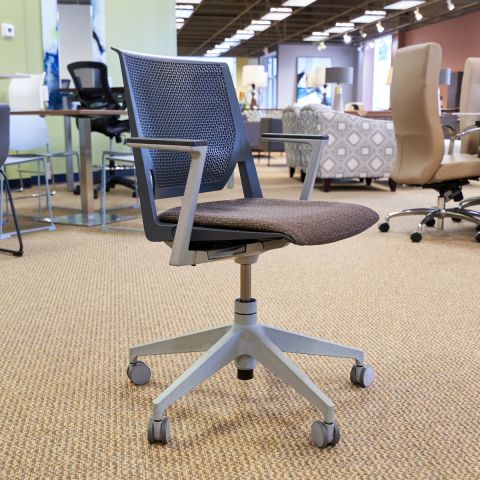 Used Haworth Task Chair (Black & Grey & Brown) CHT1848-001