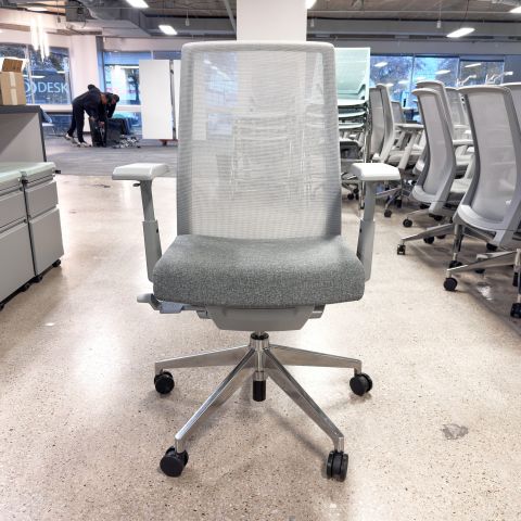 Used Haworth Very High Back Task Chair (Dark Grey & Chrome) CHT1904-015