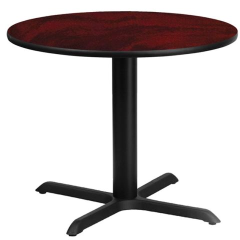 36" Round Break Room Table with X Base CI-BREAK-X36R