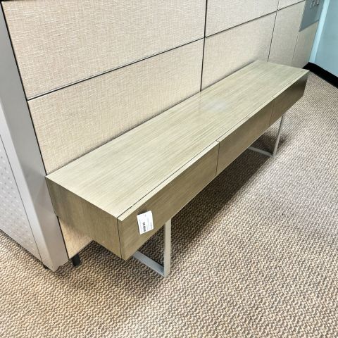 Used 72x15 3 Drawer Low Profile Console (Wheat & Silver) CON1845-014