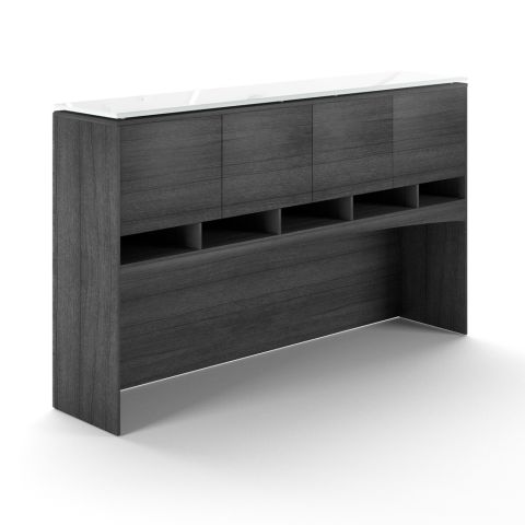 Potenza 72" Deluxe Hutch with Laminated Doors