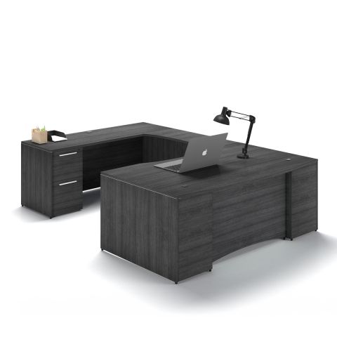 Potenza Bow Front U-Shaped Desk