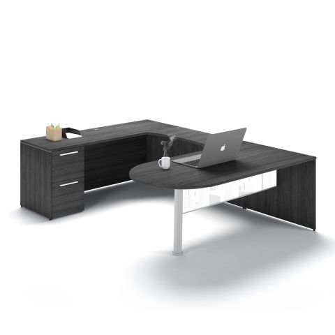 Potenza U-Shaped Bullet End Desk