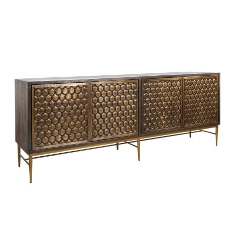 Parker House Crossings Cairo 4 Door Credenza Console