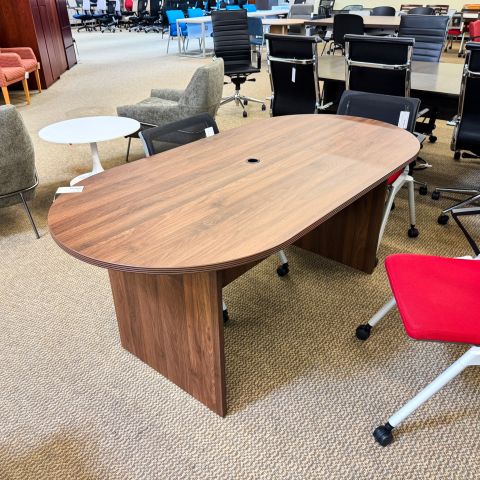 Used i5 Kai 6' Racetrack Conference Table (Walnut) CTB1894-003
