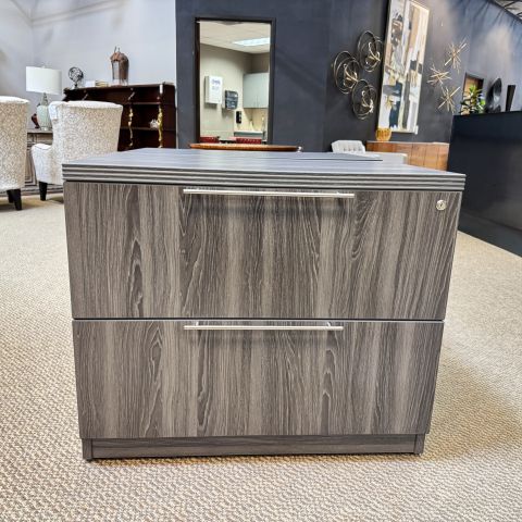 Used DSA 36" 2 Drawer Lateral File Cabinet (Grey) FIL1896-009