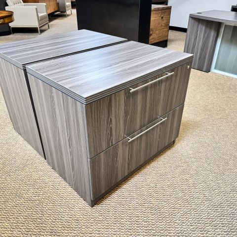 Used DSA 36" 2 Drawer Lateral File Cabinet (Grey) FIL1896-009
