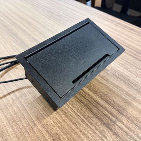 Used Electrical Power Grommet with HDMI & USB (Black) MIS9999-1520