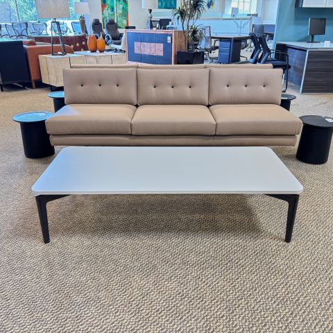 Used Steelcase Bassline Occasional Tables 54x245 (White & Black) OCC1890-007