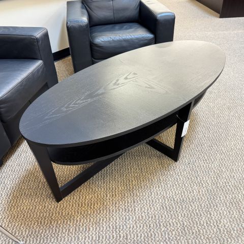 Used 52x24 Oval Coffee Table (Black) OCC1902-013
