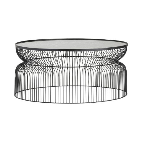 Crown Vista Monraux Round Metal Wire Cocktail Table