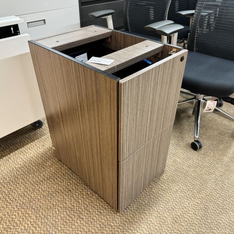 Used Laminate File-File Pedestal (Grey) PED9999-1712 - Front Angle