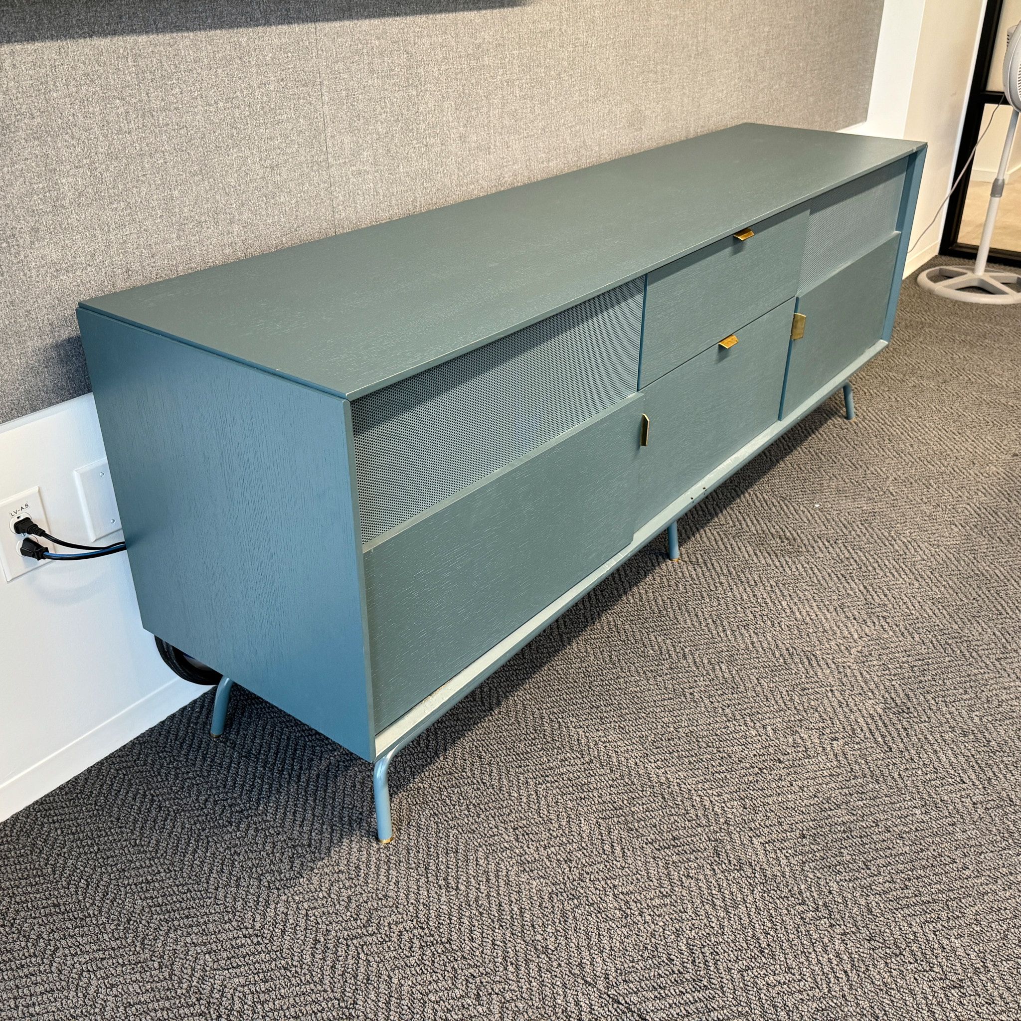 Used Blu Dot Dang 2 Door 2 Drawer Console (Marine Blue) CRK1880