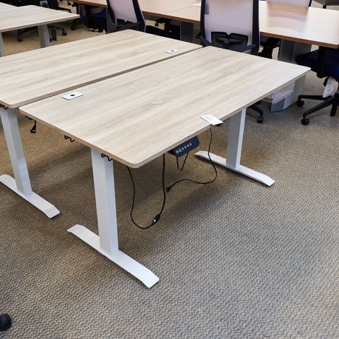 Used 55x28 Height Adjustable Standing Desk (Miele) AHT1831-001 - Angle View