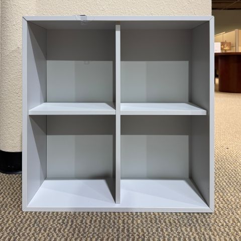 Used 28"x28" Storage Cube Bookcase (Grey) BC1872-022